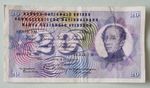 1955 Switzerland 20 Franc Note 7M 069175