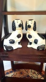 Vintage Pair Staffordshire Spaniels Wally Dogs Dogs