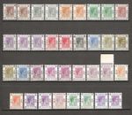 HONG KONG 1938/52 SG 140/162 + Shades MINT