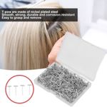 ɪ500pcs Stainless Steel T Pins 27mm/1.06in Wig T Pins T Shaped Needles With