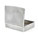 Antique Solid Silver Snuff Box Art Deco Engine Turned 1936 Mappin & Webb