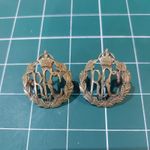 Royal Flying Corps Collar Badges Pair OSD Brass Metal