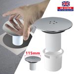 Shower Drain Cover 115mm Tray Waste Trap Plug Hole Cover Replacement Fast Flow