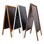 100x50cm Jumbo Chalkboard A Frame Blackboard with Wiping Cloth for Business Sign