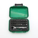TOPTUL GABW3103  31PCS 1/4" Hex Drive Mini Ratchet Bit Set INDUSTRIAL RRP £64.99