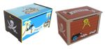 Kiddi Style Children's Pirate Wooden Treasure Chest Toy Box Storage Unit Kids