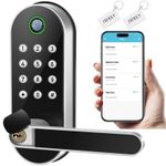 Keyless Entry Fingerprint Smart Lock with Handle & Keypad: Sifely Biometric