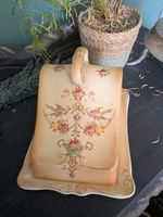Antique 1914 Crown Devon Fielding Cheese/ Butter Dish EVA Pattern Stoke-on-Trent
