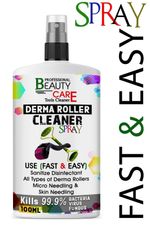 Derma Roller Cleaner Steriliser Tools Makeup Brush Surface Spray 100ML