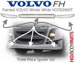 Volvo FH Bumper Spoiler Skirt Set of 3pcs Painted VOLVO Winter White