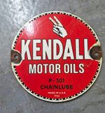 Vintage Original Petrol/Oil Advertising Signs - Enamel