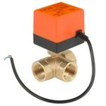 Brass Electric Motorized Ball Valve 3 Way 3 Wire T Type 1.6pa Thread DN25 G1❀