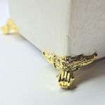 GOLD CHEST CABINET LEGS CORNER JEWELLERY STANDS PLATES CIGAR BOX H527