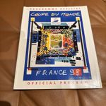 FRANCE 1998 OFFICIAL WORLD CUP TOURNAMENT PROGRAMME