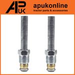 2x Fuel Filter Tails Straight Tubes Diesel for Fordson Major Super Major Tractor