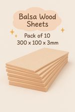 Balsa wood Sheets 300x100x3mm 10 sheet UK Seller Crafting & Prototyping