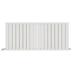 Radiator Horizontal Double Column Flat Panel Designer Heating White 600x1368mm