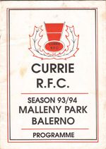 Currie v Heriot's FP 1993/4