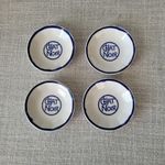 CHAT NOIR Playboy Casino Nightclub A 4 pc Butter Pats/Trinket Dish Mayer China