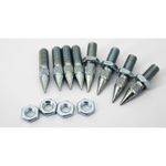 Atacama M6 Carpet Spikes + Lock Nuts - Speaker Feet Loudspeaker Isolation