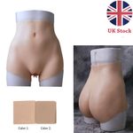 Silicone Short Panty Thicken Hip Underwear Vagina Pant For Transgender Cosplay