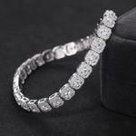 5ct Tennis Bracelet 18K Gold Diamond Test Pass Lab-Created VVS1/D/Excellent 18cm