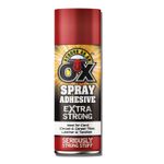 STRONG AS AN OX SPRAY ADHESIVE STRONG CARPET ADHESIVE MULTI-PURPOSE SPRAY 500ML