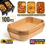 100pack Air Fryer Paper Liners Disposable non Stick Baking Parchment
