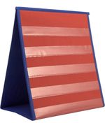 Tabletop desktop pocket chart Double Sided Blue and Red Foldable Self-standing