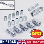 15Pcs/Set 3/16" Brake Line Repair Female Union Inverted Tube Fittings 2025