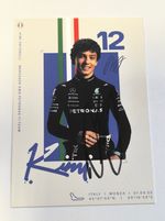 Andrea Kimi Antonelli SIGNED 2025 F1 Mercedes AMG Petronas Limited Card Monza GP