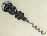 Rare Vintage African Tribal Head Corkscrew, 1950's