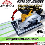 Dewalt DCS391 DCS565 circular saw ADAPTER base skid plate FESTOOL rail track