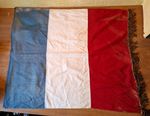 Vintage French Flag With Gold Braid.