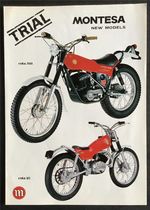 MONTESA Cota Trials Motorcycle Range Sales Brochure 1978  Ref FGT-78-N