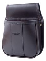 Shotgun cartridge pouch dark brown veg tan from Hornstones best range  holds 50