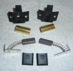 Caravan Motor Mover Motor Brushes, Plastic Brush Holders,Inserts + Caps (pair)