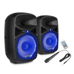 Vonyx VPS082A Bluetooth Party Speaker With Lights 8" Active Sound System