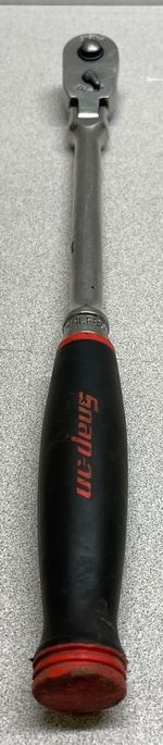 Snap On FHRLF80A 3/8" RED Soft Grip Locking Flex Head Quick Release Ratchet