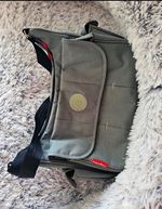 Fisher-Price Grey Messenger Changing Bag, Numerous Sections, Solid Pattern