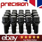 20 x Black Wheel Nuts Bolts for BMW F Series 2011-2025