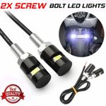 2x Number Plate Light Screw Bolt Bulbs Universal For Car Motorcycle 12V LED SMD