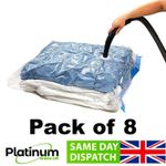 STRONG VACUUM STORAGE BAG SPACE SAVINGS SPACE SAVER BAGS VACUM BAG VACCUM 8PCS