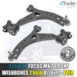 Ford Focus MK2 Wishbones Front Lower Suspension Arms 2006-2012 21MM BALL JOINT!!