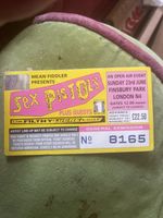 Sex Pistols Ticket Finsbury Park Filthy Lucre Tour 23 June 1996