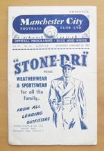 MANCHESTER CITY v MIDDLESBROUGH 1952/1953 *VG Condition Football Programme*