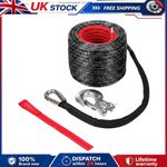 30/25/15M 26500lbs Winch Rope For Dyneema Hook Synthetic Tow Recovery Heavy Duty