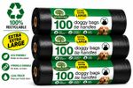 Dog Poo Bags Doggy Poop Tie Handles Doggy Bags Extra Strong Large Double Thick