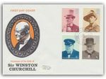 1974 Churchill FDC Bladon CDS Benham Engraved Cover
