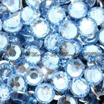 Light Blue 1000pcs Resin Rhinestones Beads Flat Back Nail Art Craft Gems